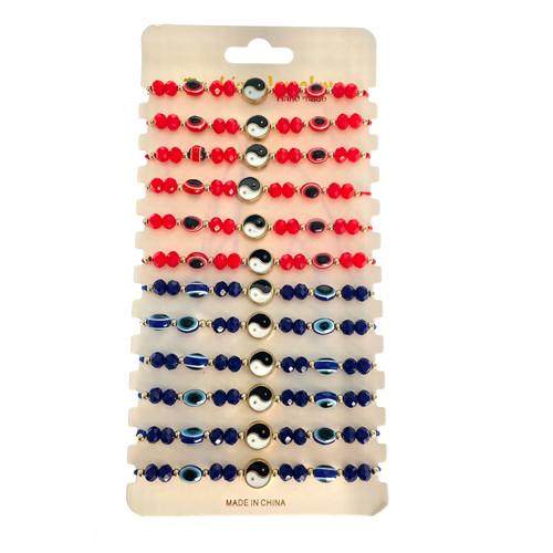 Evil Eye Sea Bead Bracelet 077