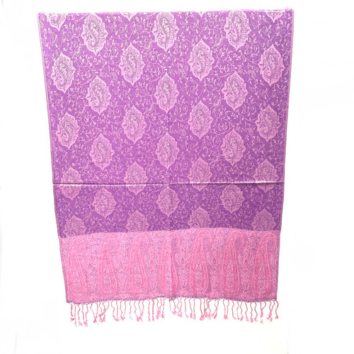 Grape Purple Vines Paisley Pashmina Scarf