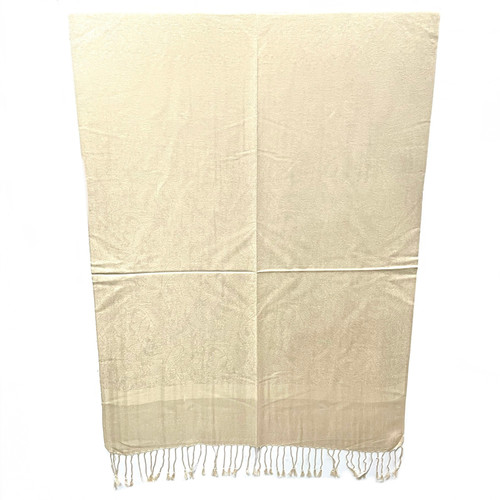 Cookie Dough Tan Etched Paisley Pashmina Scarf Cookie Dough Tan Etched Paisley Pashmina Scarf