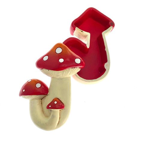 Red Amanita Muscaria Trippy Mushroom Stash Box 6" Red Amanita Muscaria Trippy Mushroom Stash Box 6"