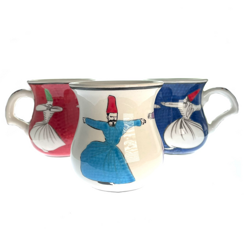 Whirling Dervish Hand Painted Ceramic Mug Whirling Dervish Hand Painted Ceramic Mug