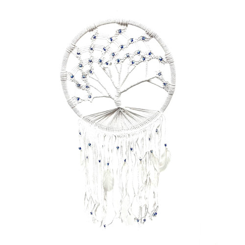 Evil Eye Beads in Tree Dream Catcher 17" x 36" Evil Eye Beads in Tree Dream Catcher 17" x 36"