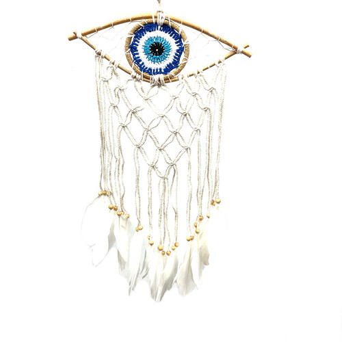 Evil Eye Almond Dream Catcher 13" x 24" Evil Eye Almond Dream Catcher 13" x 24"