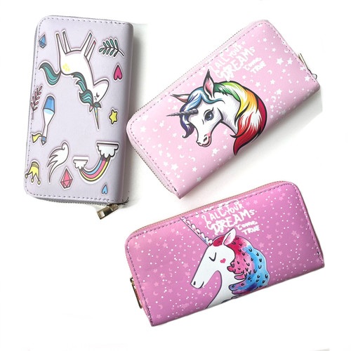 Colorful Unicorn Wallet 1 Count Assorted Colorful Unicorn Wallet 1 Count Assorted