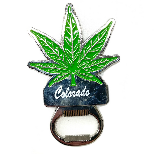 MJ Leaf Colorado Magnet Bottle Opener MJ Leaf Colorado Magnet Bottle Opener