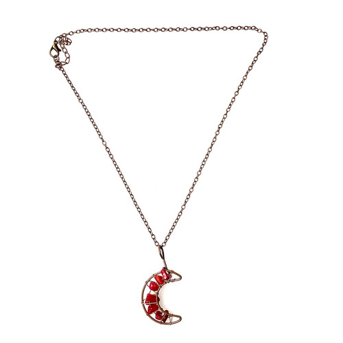 Gem Moon Pendant 1 Count Assorted Gem Moon Pendant 1 Count Assorted