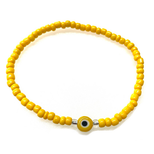 Evil Eye Glass Beaded Assorted Stretch Bracelets 1 Count Evil Eye Glass Beaded Assorted Stretch Bracelets 1 Count
