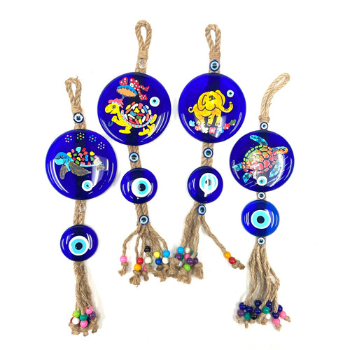 Evil Eye Animals On Jute Rope 1 Count Assorted Styles Evil Eye Animals On Jute Rope 1 Count Assorted Styles