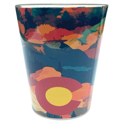 Aspen Colorado Autumn Foothills Shot Glass 1.8 oz Aspen Colorado Autumn Foothills Shot Glass 1.8 oz