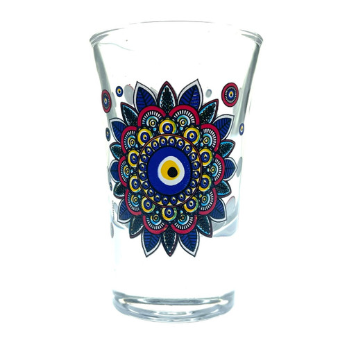 Colorful Eye Flower Evil Eye Shot Glass Colorful Eye Flower Evil Eye Shot Glass