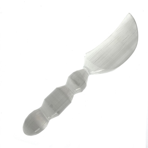 Karma Cutting Selenite Knife Athame 10" Karma Cutting Selenite Knife Athame 10"