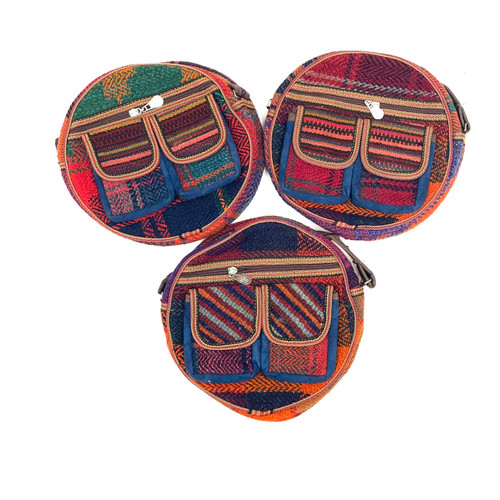10" Turkish Kilim Canteen Side Bag Purse 1 Count Assorted 10" Turkish Kilim Canteen Side Bag Purse 1 Count Assorted