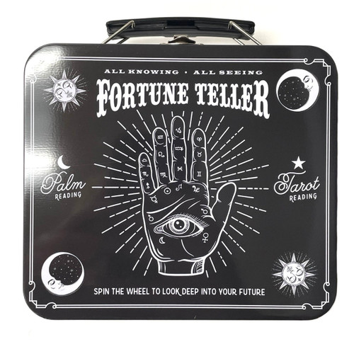 Fortune Teller Tin Lunch Stash Box 6.5" Fortune Teller Tin Lunch Stash Box 6.5"