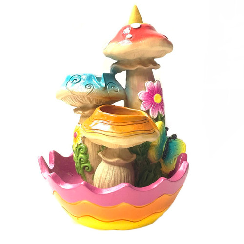 6.5" Flowering Mushroom Backflow Incense Burner 6.5" Flowering Mushroom Backflow Incense Burner