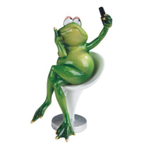 Frog, Selfie 7 1/2"H Frog, Selfie 7 1/2"H