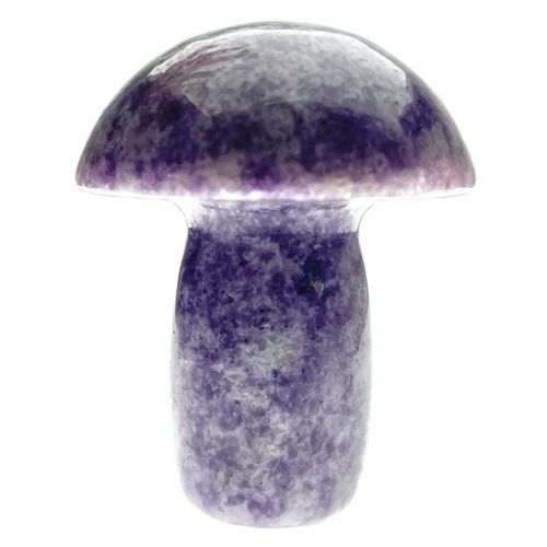 Mushroom Carving Lepidolite  2"