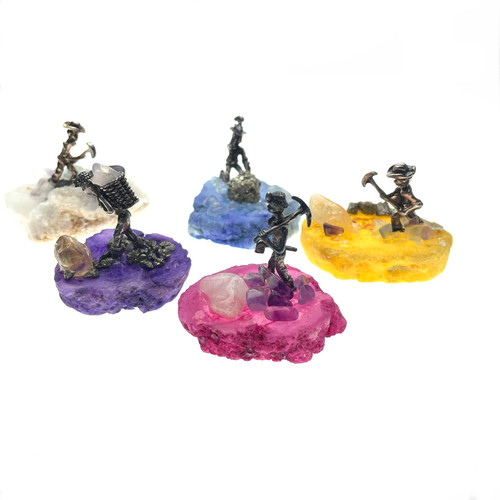Pewter Mining Assorted in Display Box Pewter Mining Assorted in Display Box