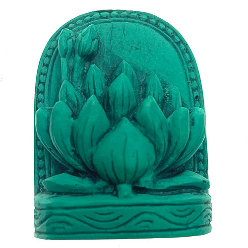 Lotus Enlightenment Turquoise Powder Figurine 1.5"-1.75" Lotus Enlightenment Turquoise Powder Figurine 1.5"-1.75"