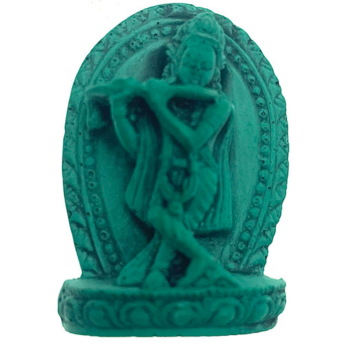 Krishna Love Turquoise Powder Figurine 1.5"-1.75" Krishna Love Turquoise Powder Figurine 1.5"-1.75"