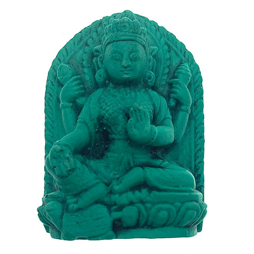 Lakshmi Eternal Prosperity Turquoise Powder Figurine 1.5"-1.75" Lakshmi Eternal Prosperity Turquoise Powder Figurine 1.5"-1.75"