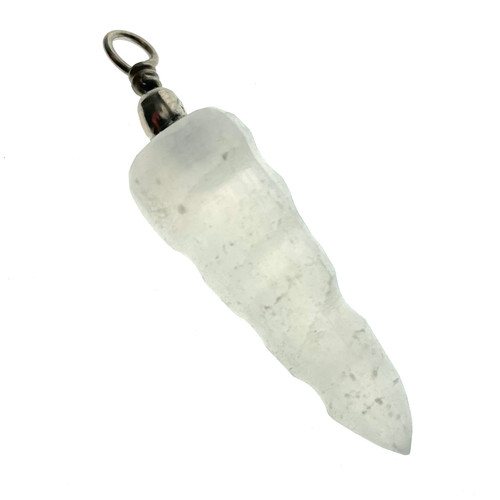 Selenite Unicorn Horn Pendant 1.5" Selenite Unicorn Horn Pendant 1.5"