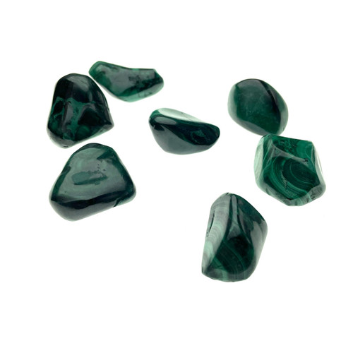 Malachite Tumble 1"-2"+- Per Piece Malachite Tumble 1"-2"+- Per Piece