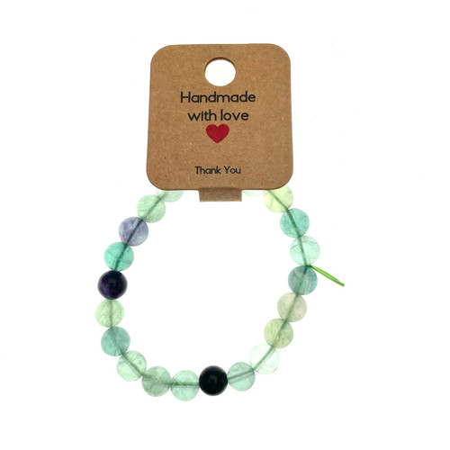 Fluorite Bracelet Hand Made Fluorite Bracelet Hand Made