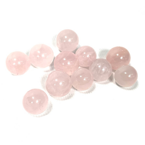 Rose Quartz Marble Sphere 15mm x 10 Pieces Rose Quartz Marble Sphere 15mm x 10 Pieces