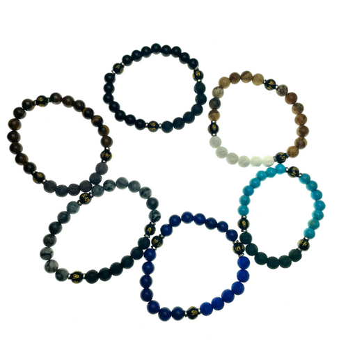 Mantra Healing Stone Bracelets 1 Count Mantra Healing Stone Bracelets 1 Count