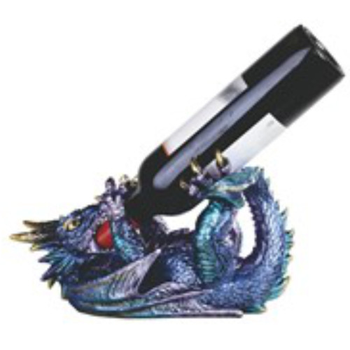 Wine Holder Dragon Blue 11.75" Long Wine Holder Dragon Blue 11.75" Long