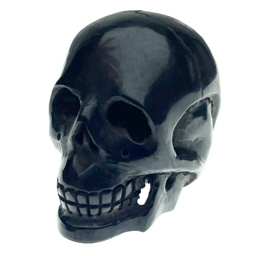 Black Skull Carved from Bull Horn 1.3" x 1.75" Black Skull Carved from Bull Horn 1.3" x 1.75"