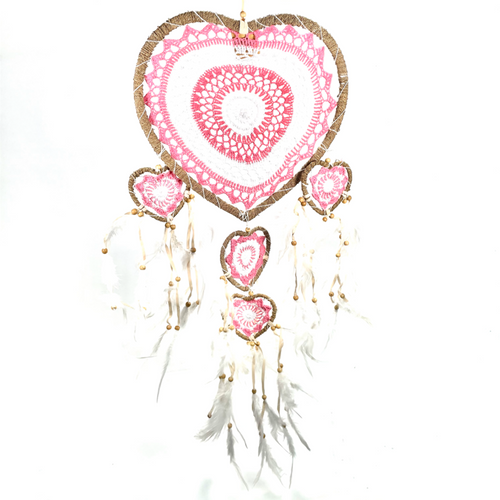 Heart Dream Catcher 12"x24" Assorted Colors Heart Dream Catcher 12"x24" Assorted Colors