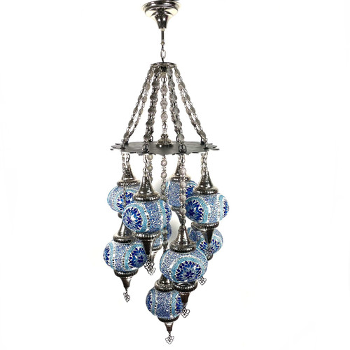 9 Bulb B3 Chandelier with Laser Cut Harness Assorted Colors 9 Bulb B3 Chandelier with Laser Cut Harness Assorted Colors
