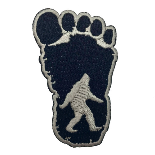 Embroidered Bigfoot Footprint Patch Embroidered Bigfoot Footprint Patch
