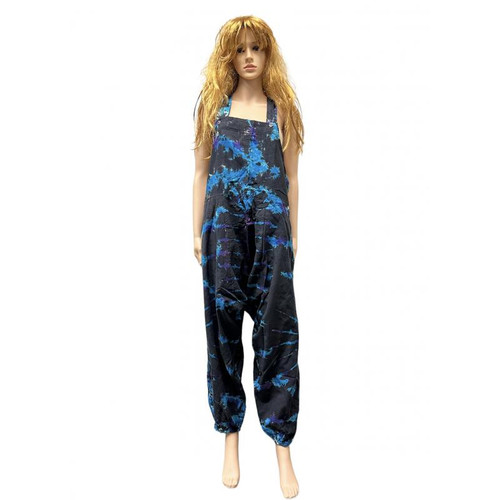 Cotton Tie Dye Harem Star Jumpsuit Assorted Sizes Cotton Tie Dye Harem Star Jumpsuit Assorted Sizes