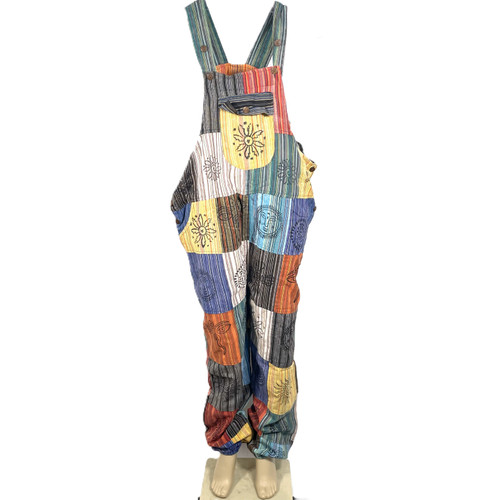 Cotton Multi Patch Jumpsuit Overall 1 Pair Cotton Multi Patch Jumpsuit Overall 1 Pair