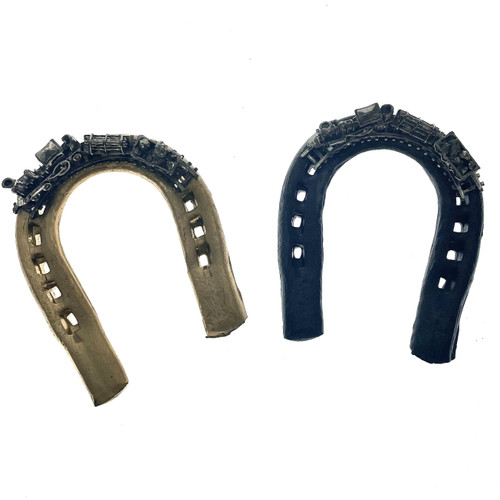 Pewter Train Horseshoe 1 Count Assorted Color Pewter Train Horseshoe 1 Count Assorted Color