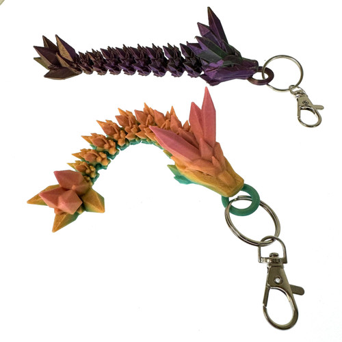 3D Printed Dragon Keychain 1 Assorted 3D Printed Dragon Keychain 1 Assorted