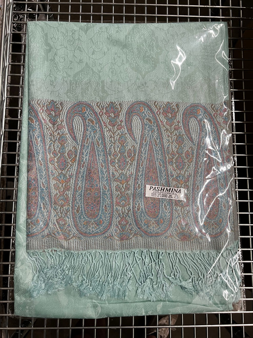 Pale Lake Turquoise Paisley Pashmina Scarf (Copy) Pale Lake Turquoise Paisley Pashmina Scarf (Copy)