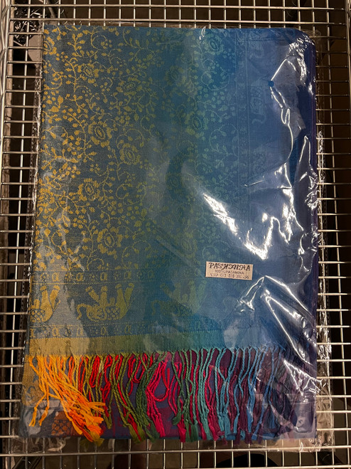 Vibrant Multicolored Paisley And Elephant Pashmina Scarf (Copy) Vibrant Multicolored Paisley And Elephant Pashmina Scarf (Copy)