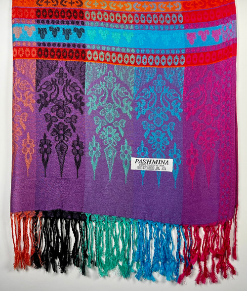 Vibrant Purple Multicolored Royal Pattern Pashmina Scarf (Copy) Vibrant Purple Multicolored Royal Pattern Pashmina Scarf (Copy)