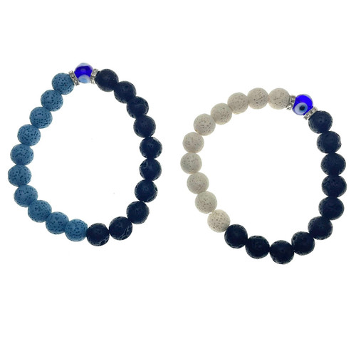 Half Black Evil Eye Bracelet 1 Count Assorted Half Black Evil Eye Bracelet 1 Count Assorted