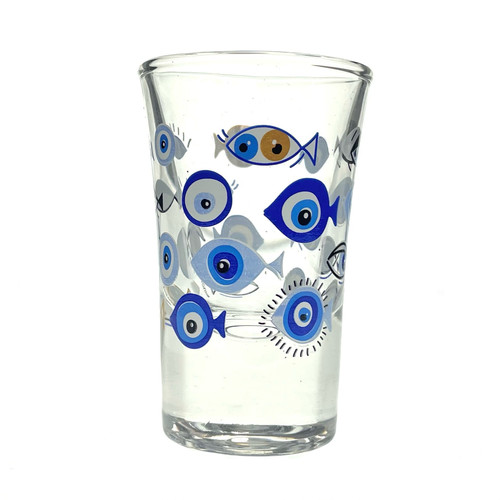 Something Fishy Evil Eye Shot Glass 1 Count Something Fishy Evil Eye Shot Glass 1 Count