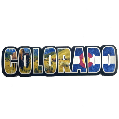 Outdoors Colorado Wooden Magnet 1 Count