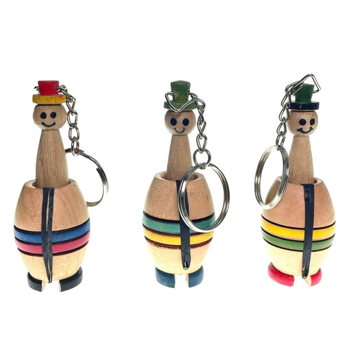 Barrel Man's Surprise Keychain 1 Count Assorted Color
