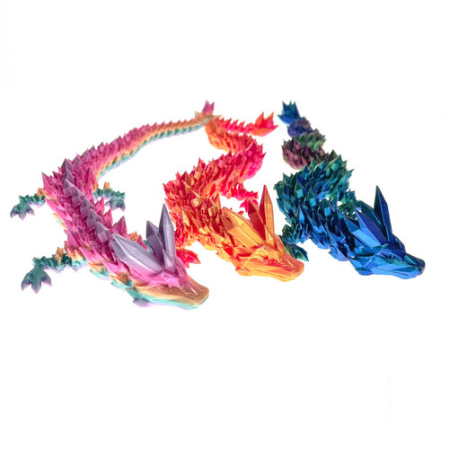 3D Printed 30cm Dragon 1 Count Assorted Color 3D Printed 30cm Dragon 1 Count Assorted Color