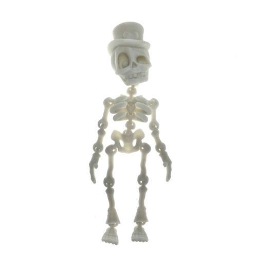 3D Printed Glow in the Dark Top Hat Skeleton 1 Count 3D Printed Glow in the Dark Top Hat Skeleton 1 Count