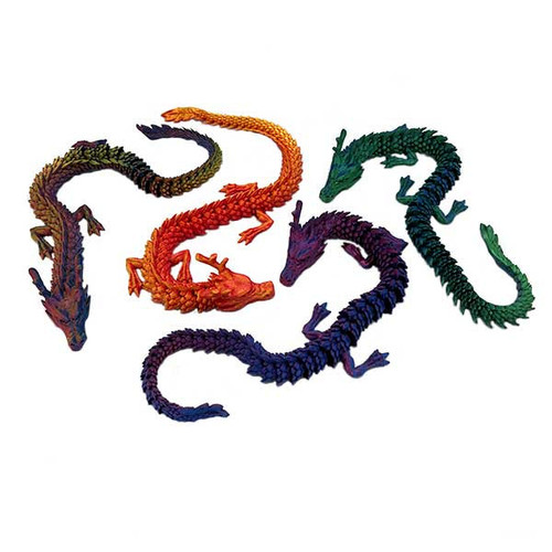 3D Printed 18" Chinese Dragon 1 Count Assorted Colors 3D Printed 18" Chinese Dragon 1 Count Assorted Colors