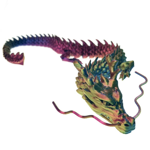 3D Printed Chinese Dragon 1 Count Assorted Colors 3D Printed Chinese Dragon 1 Count Assorted Colors