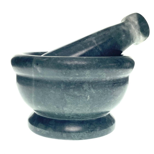 Green Marble 4" Mortar & Pestle 1 Count Green Marble 4" Mortar & Pestle 1 Count